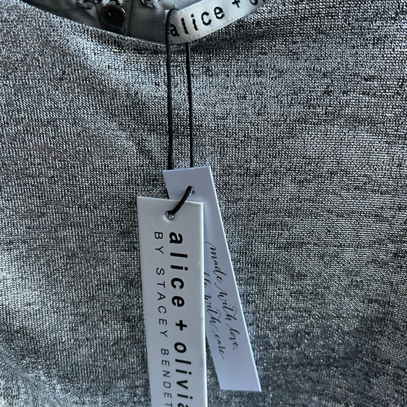 Alice and Olivia Delora Ruched Dress Size 10 - Picture 14 of 16